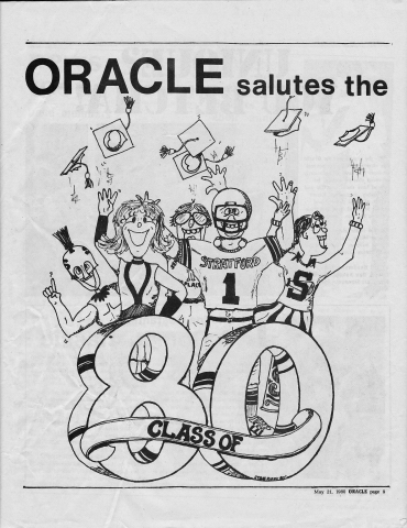 Last issue of the Oracle our senior year.
Drawing by Steve Rippy